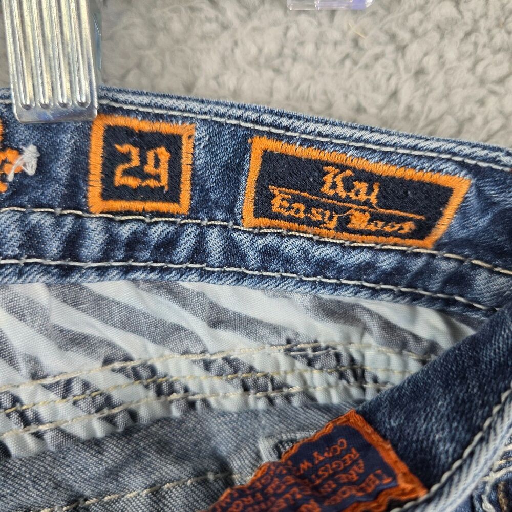 ROCK REVIVAL Women's Kai Easy Boot Distressed Dark Wash Jeans Size 29 - Picture 6 of 14